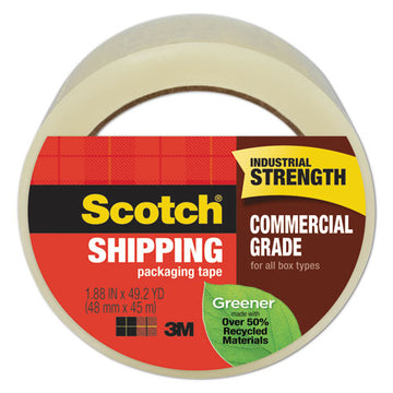 Scotch® Greener Commercial Grade Packaging Tape, 3" Core, 1.88" X 49.2 Yds, Clear, 6-pack freeshipping - TVN Wholesale